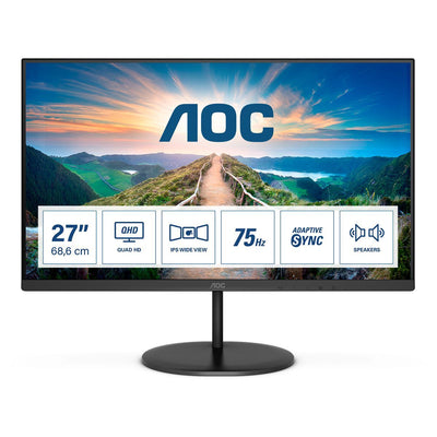 AOC V4 Q27V4EA LED display 68,6 cm (27") 2560 x 1440 Pixel 2K Ultra HD Nero [Q27V4EA]