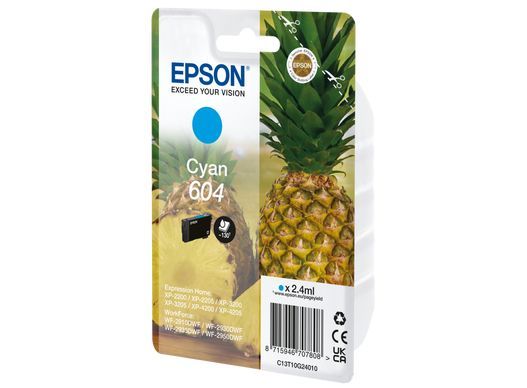 Epson 604 cartuccia d'inchiostro 1 pz Originale Resa standard Ciano [C13T10G24010]