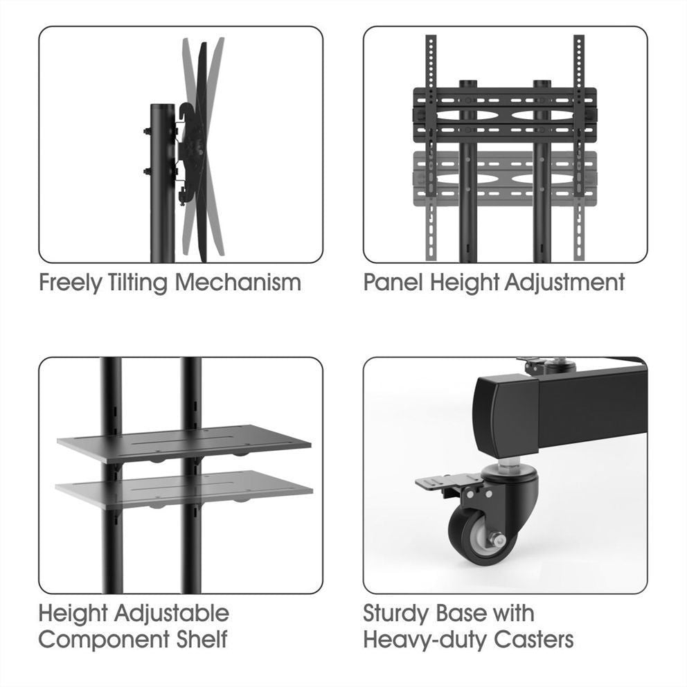 Value 17.99.1167 Supporto TV a parete 177,8 cm (70") Nero [RO17.99.1167]