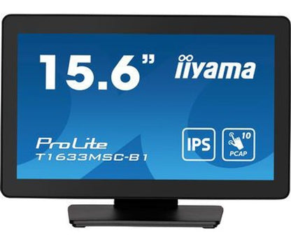 iiyama ProLite T1633MSC-B1 Monitor PC 39,6 cm (15.6") 1920 x 1080 Pixel Full HD LCD Touch screen Nero [T1633MSC-B1]