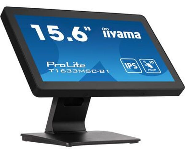 iiyama ProLite T1633MSC-B1 Monitor PC 39,6 cm (15.6") 1920 x 1080 Pixel Full HD LCD Touch screen Nero [T1633MSC-B1]