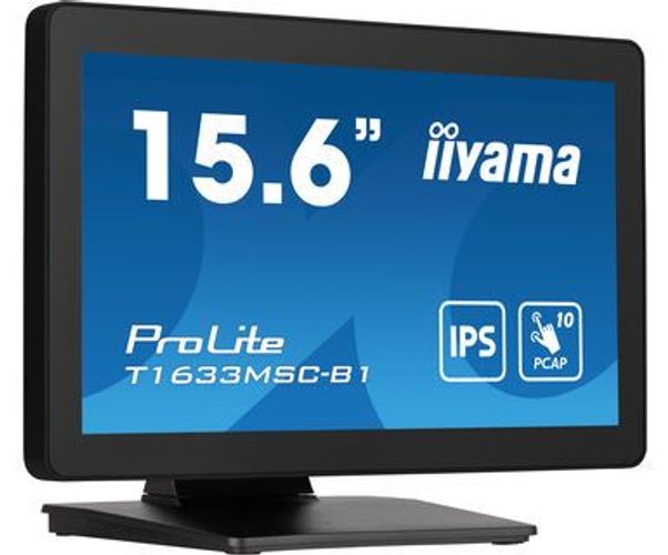 iiyama ProLite T1633MSC-B1 Monitor PC 39,6 cm (15.6") 1920 x 1080 Pixel Full HD LCD Touch screen Nero [T1633MSC-B1]