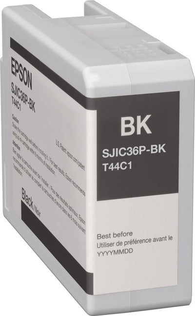 Epson SJIC36P(K): Ink cartridge for ColorWorks C6500/C6000 (Black) [C13T44C140]