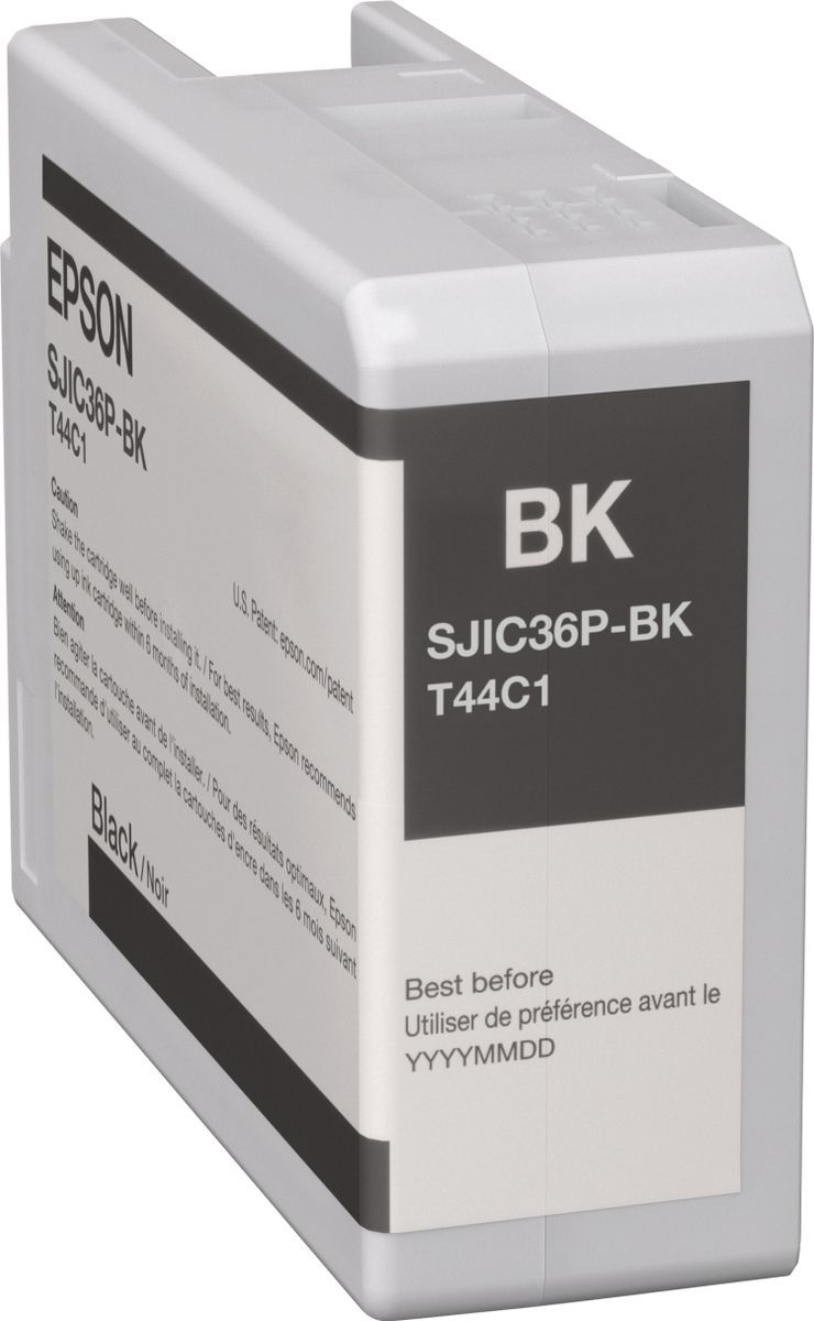 Epson SJIC36P(K): Ink cartridge for ColorWorks C6500/C6000 (Black) [C13T44C140]