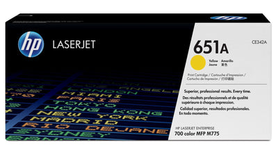 HP Cartuccia Toner originale giallo LaserJet 651A [CE342A]
