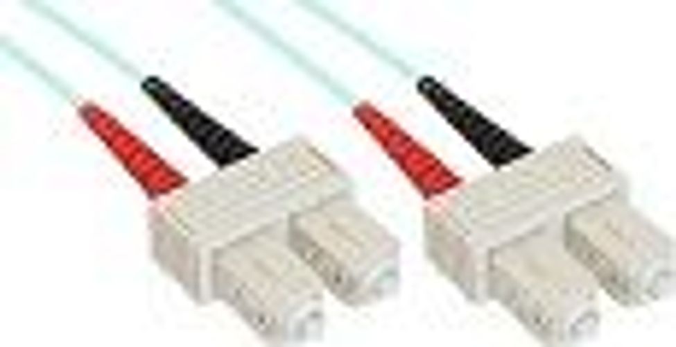 PATCHCORD DUPLEX SC/SC 50/125 OM3 mt.1 Aqua [HL-SCSC1-OM3]