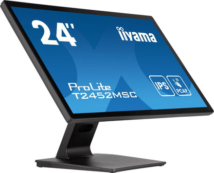 iiyama ProLite T2452MSC-B1AG Monitor PC 60,5 cm (23.8") 1920 x 1080 Pixel Full HD LED Touch screen Nero [T2452MSC-B1AG]