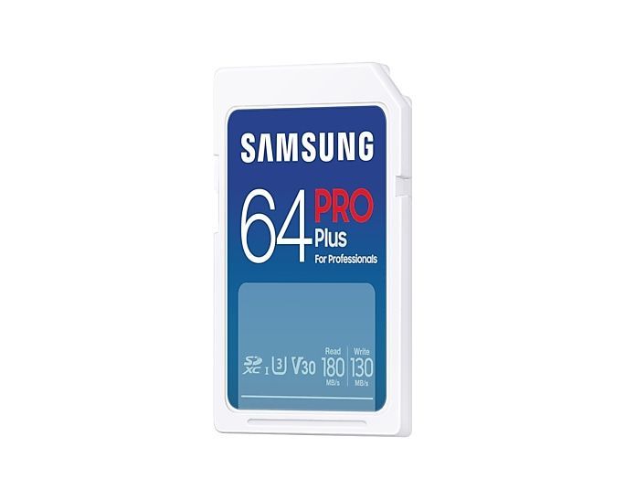 Samsung PRO Plus SD Card - Scheda di memoria 64GB (2023) [MB-SD64S/EU]