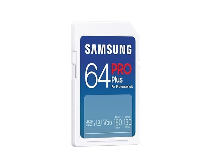 Samsung PRO Plus SD Card - Scheda di memoria 64GB (2023) [MB-SD64S/EU]