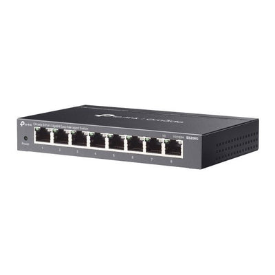 TP-Link Omada ES208G switch di rete Gestito L2 Gigabit Ethernet (10/100/1000) Nero [ES208G]