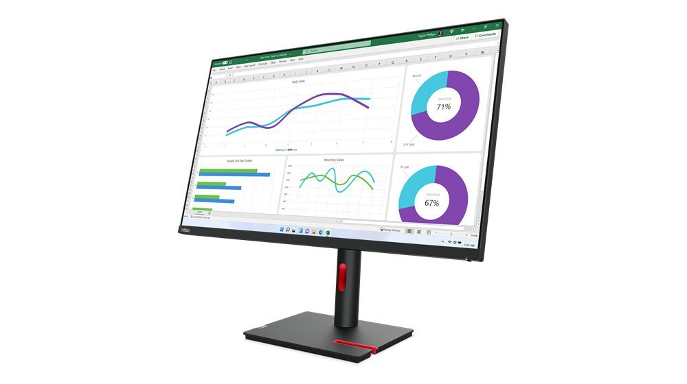Lenovo ThinkVision T32h-30 LED display 80 cm (31.5") 2560 x 1440 Pixel Quad HD Nero [63D3GAT1EU]