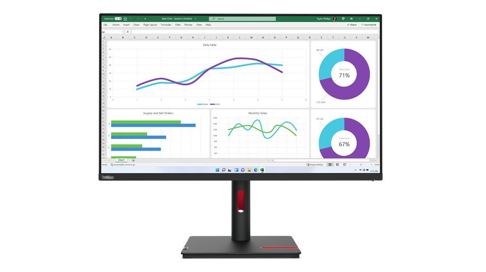 Lenovo ThinkVision T32h-30 Monitor PC 80 cm (31.5") 2560 x 1440 Pixel Quad HD LED Nero [63D3GAT1EU]