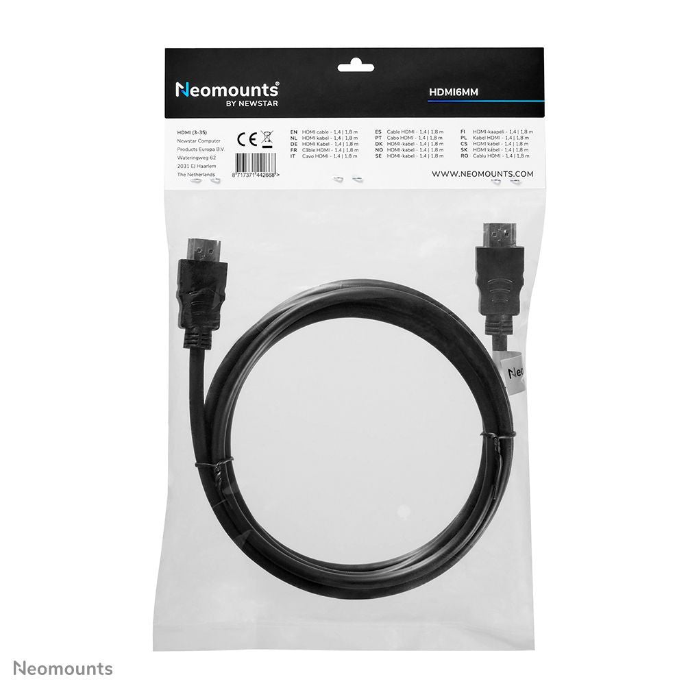 Neomounts Cavo prolunga HDMI , 1,8 metri [HDMI6MM] - ITPartners