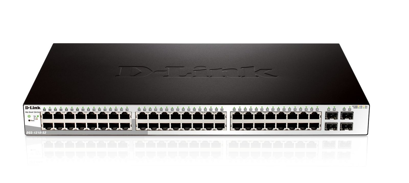 D-Link DGS-1210-52 Gestito L2 Gigabit Ethernet (10/100/1000) 1U Nero [DGS-1210-52]
