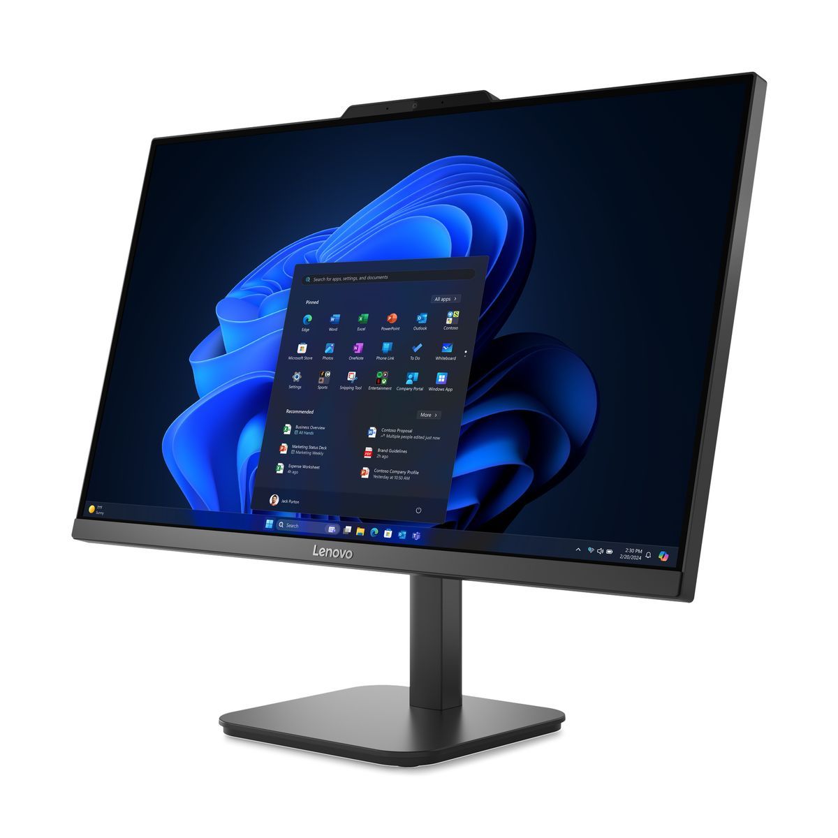 Lenovo V100 Intel N N100 60,5 cm (23.8") 1920 x 1080 Pixel PC All-in-one 8 GB DDR4-SDRAM 512 GB SSD Windows 11 Pro Wi-Fi 6 (802.11ax) Nero [13BE001JIX]