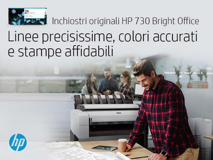 HP Cartuccia di inchiostro nero fotografico DesignJet 730 da 130 ml [P2V67A]