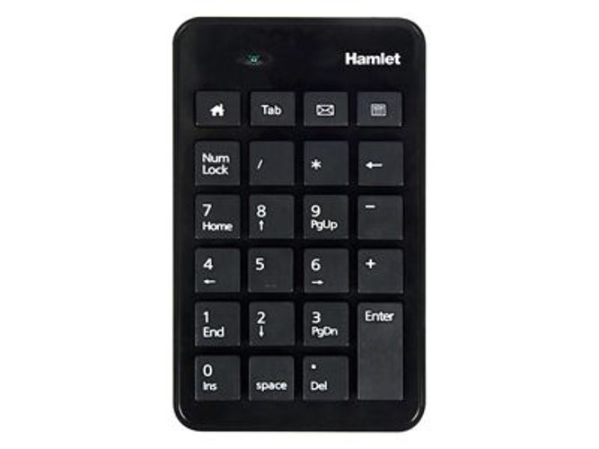 Hamlet Numeric Keypad tastierino numerico usb 2.0 nero [XKPADUBK]