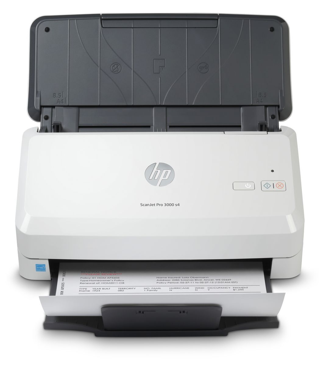 HP Scanjet Pro 3000 s4 Scanner a foglio 600 x 600 DPI A4 Nero, Bianco [6FW07A#B19]