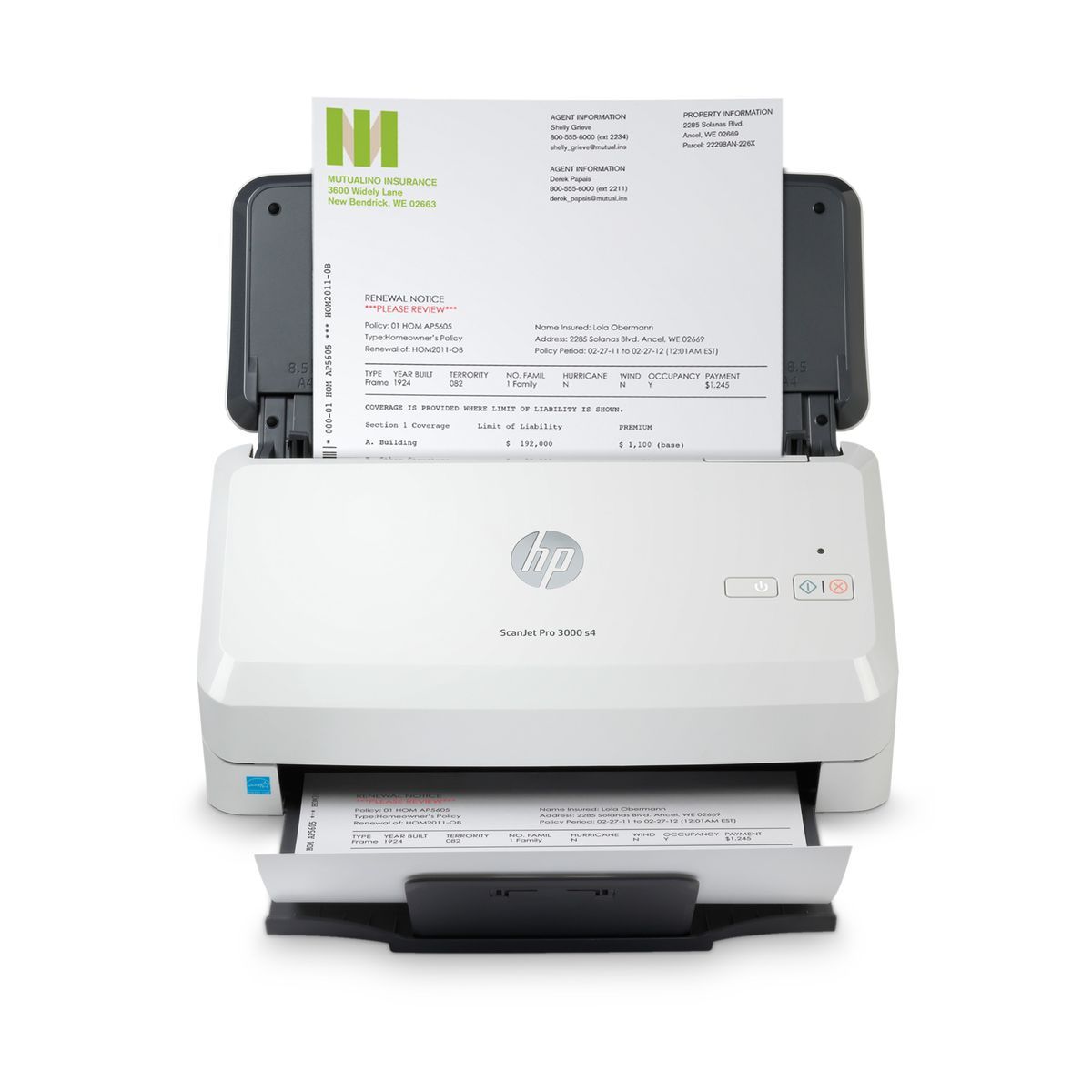 HP Scanjet Pro 3000 s4 Scanner a foglio 600 x 600 DPI A4 Nero, Bianco [6FW07A#B19]
