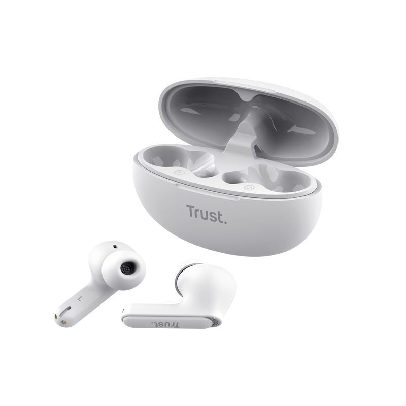 Trust Yavi Auricolare True Wireless Stereo (TWS) In-ear Musica e Chiamate USB tipo-C Bluetooth Bianco [25172]
