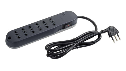 Multipresa SLIM6 10/16A int. safe grigio [BT-3636GB]