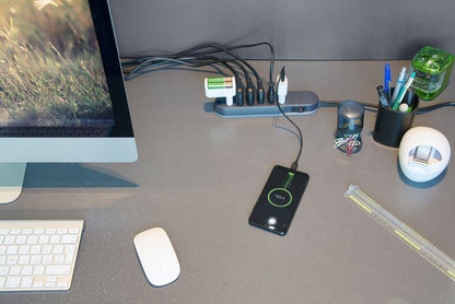 Multipresa SLIM6 10/16A int. safe grigio [BT-3636GB]