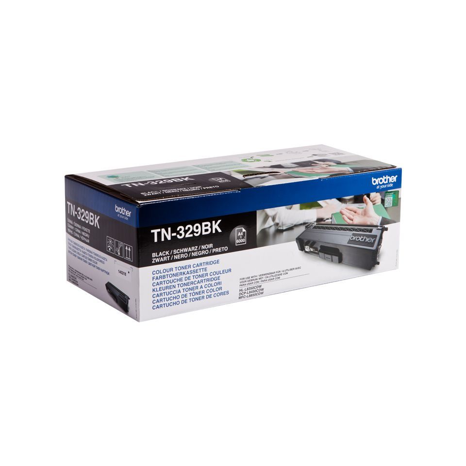 Brother TN-329BK cartuccia toner 1 pz Originale Nero [TN329BK]