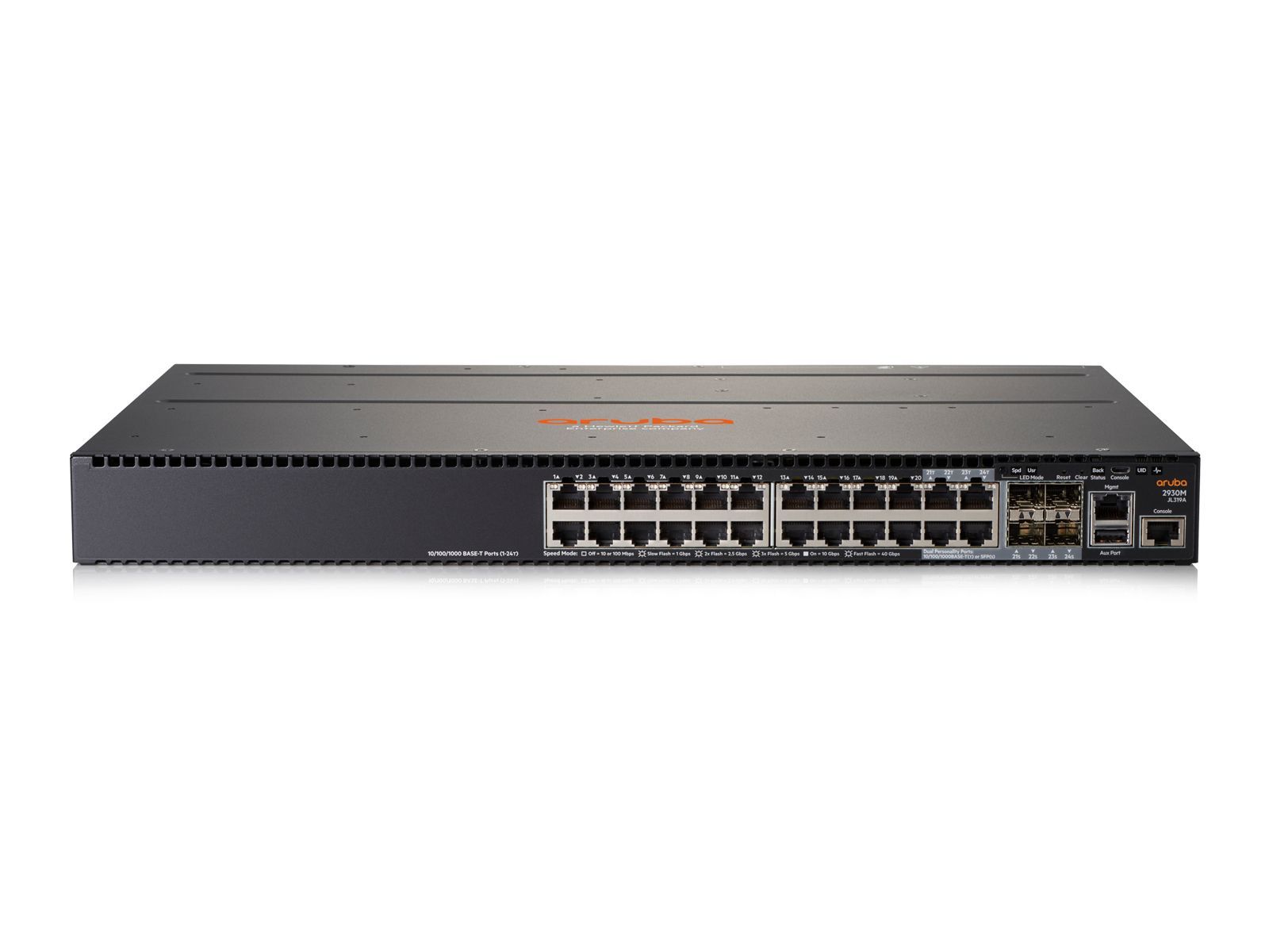 HPE Aruba Networking Aruba 2930M 24G 1-slot Gestito L3 Gigabit Ethernet (10/100/1000) 1U Grigio [JL319A]
