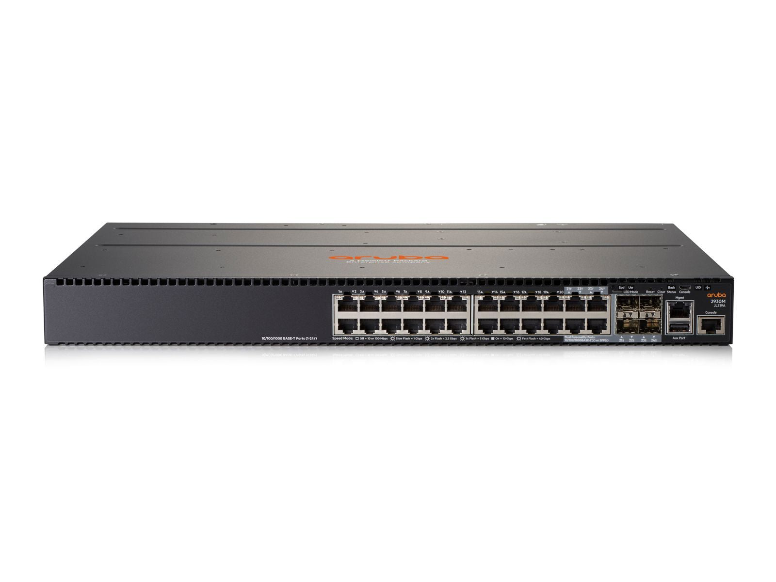 HPE Aruba Networking Aruba 2930M 24G 1-slot Gestito L3 Gigabit Ethernet (10/100/1000) 1U Grigio [JL319A]