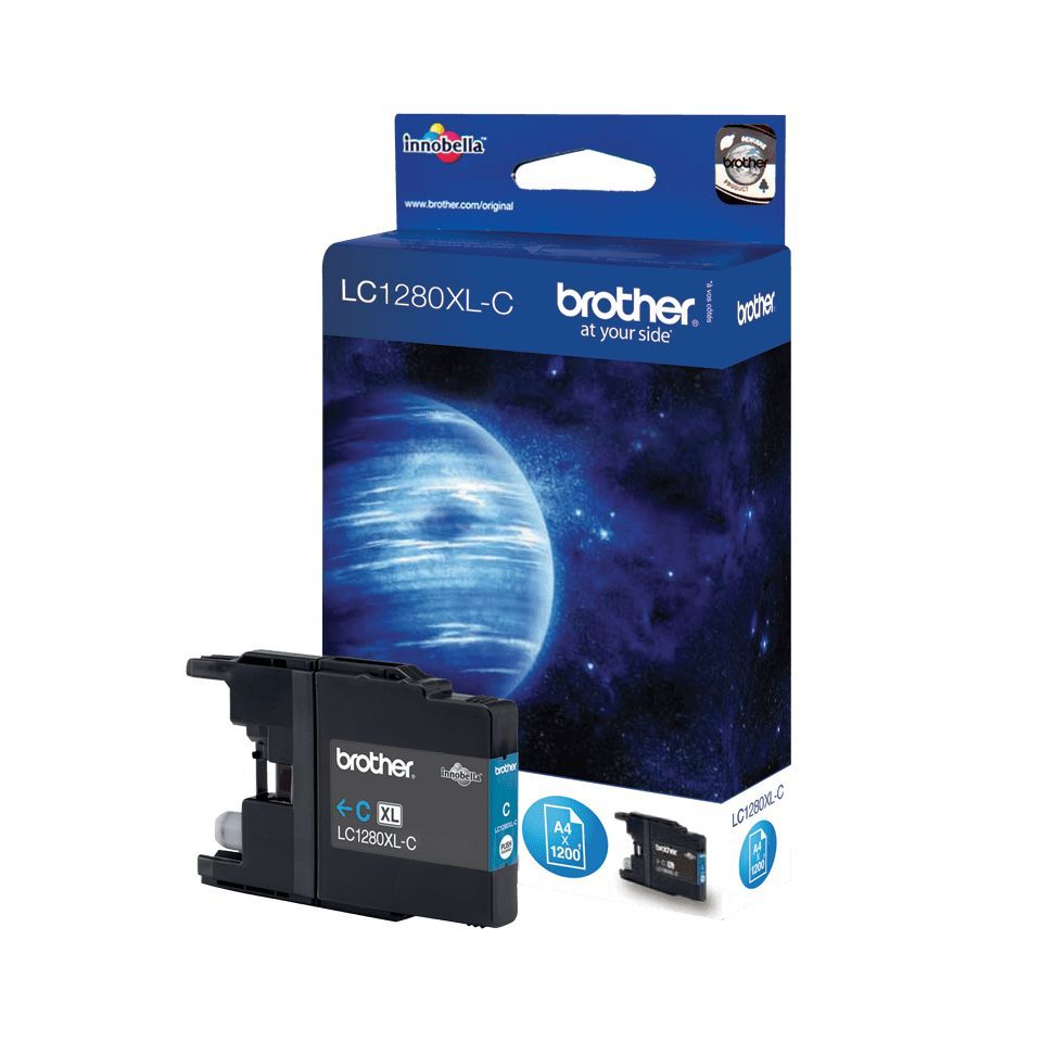 Brother LC1280XLC cartuccia d'inchiostro 1 pz Originale Resa elevata (XL) Ciano [LC1280XLC]