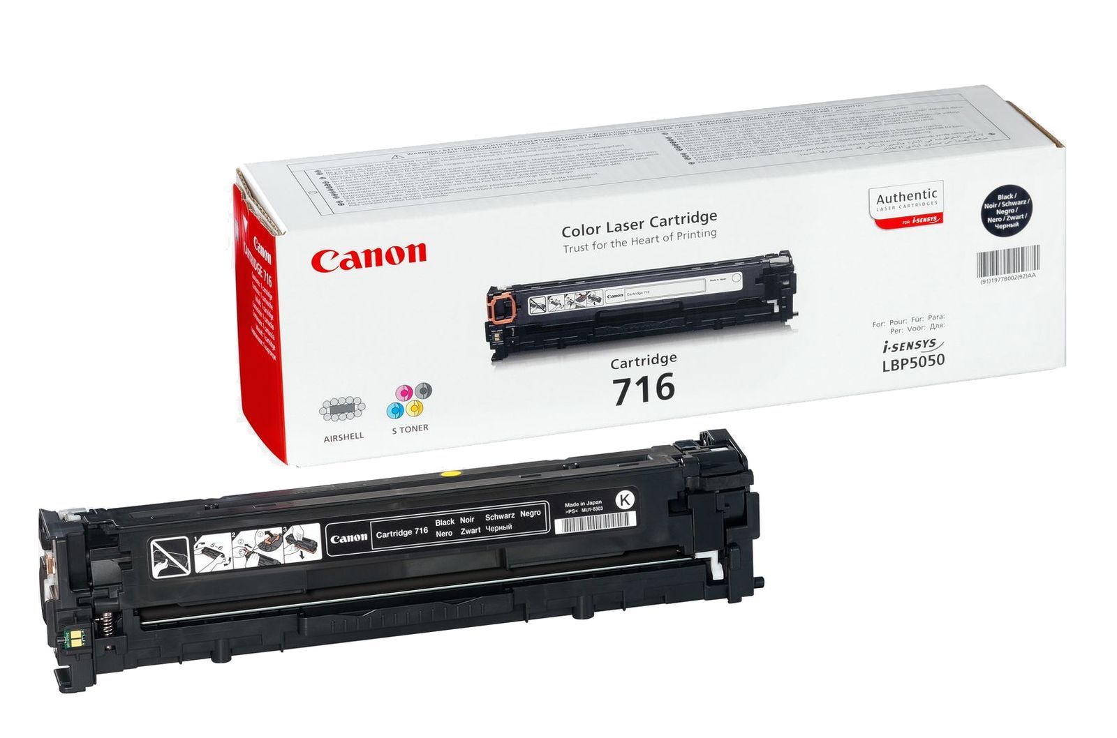 Canon Cartridge 716 Black cartuccia toner 1 pz Originale Nero [1980B002]