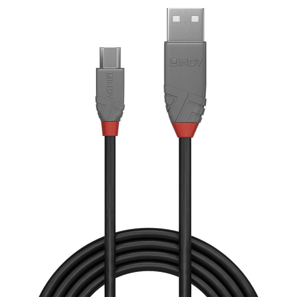 Lindy 36731 cavo USB 0,5 m USB 2.0 USB A Micro-USB B Nero, Grigio [LINDY36731]