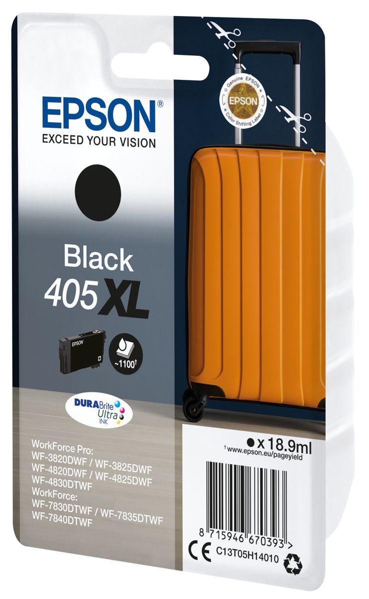 Epson Singlepack Black 405XL DURABrite Ultra Ink [C13T05H14010]