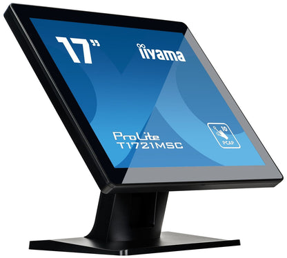 iiyama ProLite T1721MSC-B2 Monitor PC 43,2 cm (17") 1280 x 1024 Pixel SXGA LED Touch screen Da tavolo Nero [T1721MSC-B2]