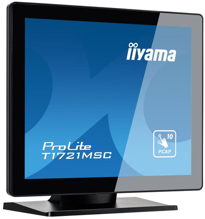 iiyama ProLite T1721MSC-B2 Monitor PC 43,2 cm (17") 1280 x 1024 Pixel SXGA LED Touch screen Da tavolo Nero [T1721MSC-B2]
