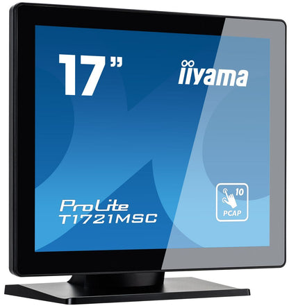 iiyama ProLite T1721MSC-B2 Monitor PC 43,2 cm (17") 1280 x 1024 Pixel SXGA LED Touch screen Da tavolo Nero [T1721MSC-B2]