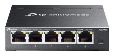 TP-Link Omada ES205G switch di rete Gestito Gigabit Ethernet (10/100/1000) Nero [ES205G]