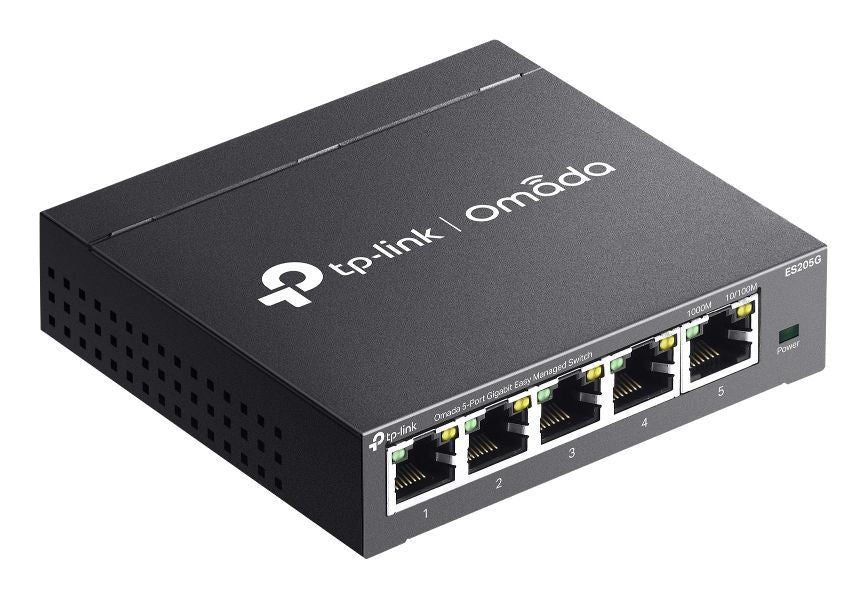 TP-Link Omada ES205G switch di rete Gestito Gigabit Ethernet (10/100/1000) Nero [ES205G]