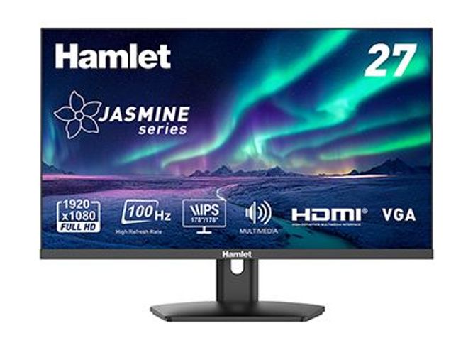 Hamlet HM27JF-V Monitor PC 68,6 cm (27") 1920 x 1080 Pixel Full HD LED Nero [HM27JF-V]