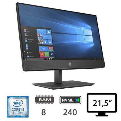 HP 600 G4 AIO 21,5 I5-8500/8/NVME240/W10P/2Y NOWEB [007658PCR-EU]