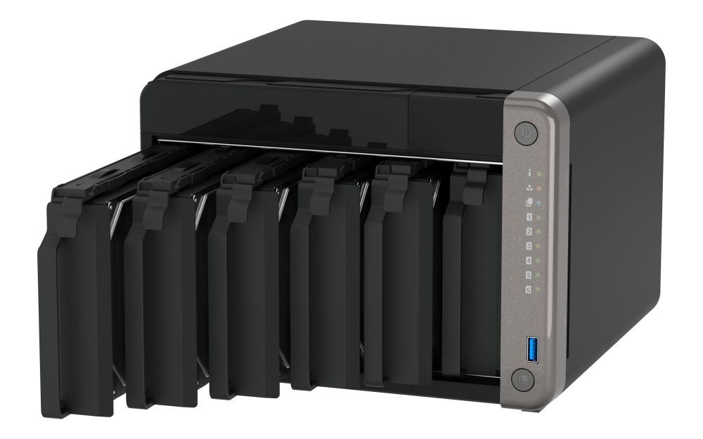QNAP TS-AI642-8G server NAS e di archiviazione Tower Collegamento ethernet LAN Nero Cortex-A76 [TS-AI642-8G]