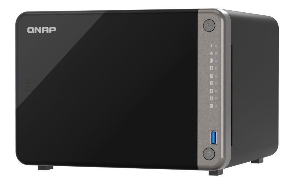 QNAP TS-AI642-8G server NAS e di archiviazione Tower Collegamento ethernet LAN Nero Cortex-A76 [TS-AI642-8G]