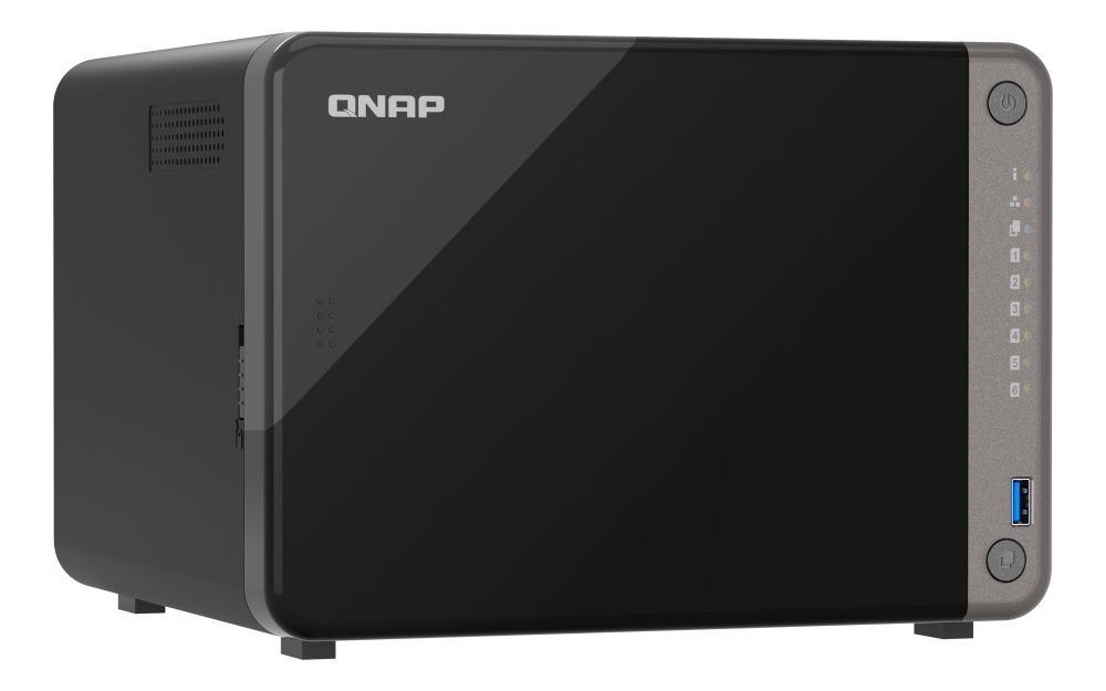 QNAP TS-AI642-8G server NAS e di archiviazione Tower Collegamento ethernet LAN Nero Cortex-A76 [TS-AI642-8G]