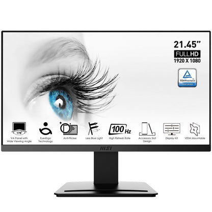 MSI Pro MP223 Monitor PC 54,5 cm (21.4") 1920 x 1080 Pixel Full HD LED Nero [PROMP223]