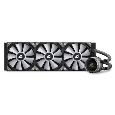 Sharkoon S90 RGB Case per computer, Processore Raffreddatore di liquidi tutto in uno 12 cm Nero 1 pz [S90RGB]