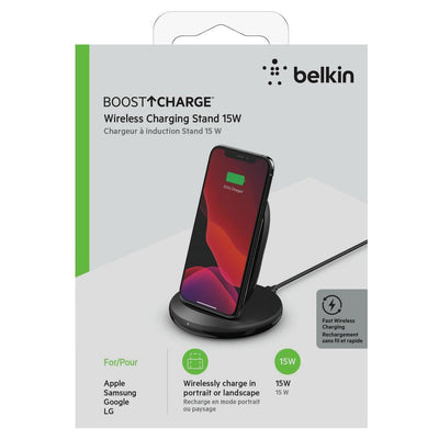Belkin Boost Charge Smartphone Nero AC Carica wireless Ricarica rapida Interno [WIB002VFBK]