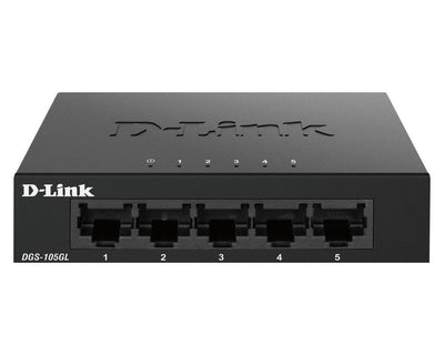 D-Link DGS-105GL/E switch di rete Non gestito Gigabit Ethernet (10/100/1000) Nero [DGS-105GL/E]