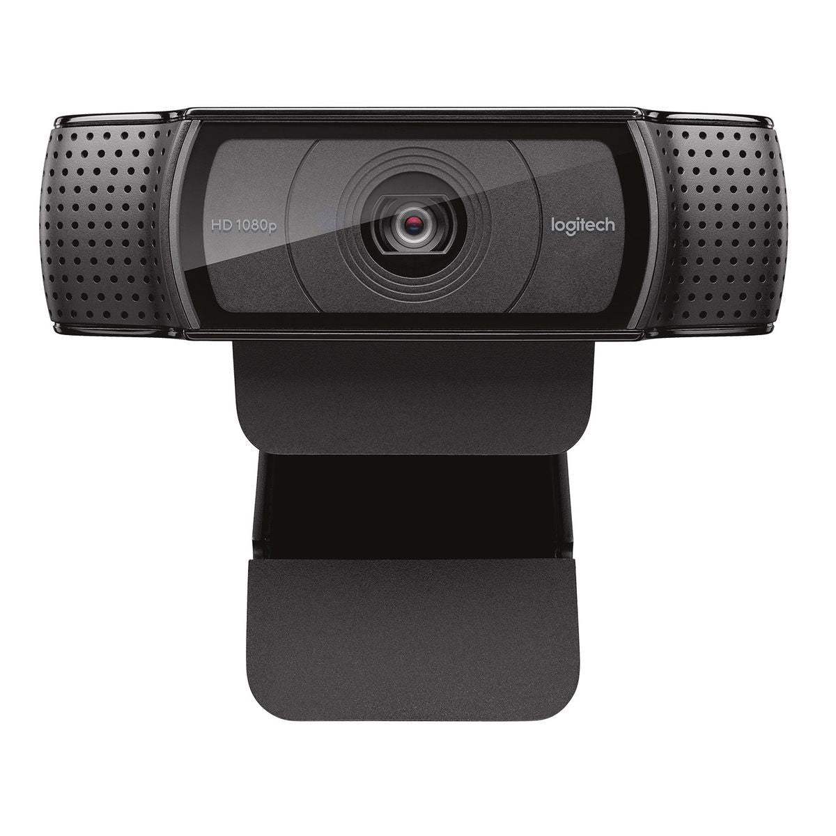 Logitech C920 HD Pro Webcam, Videochiamata Full HD 1080p/30fps, Audio Stereo Chiaro, Correzione Luce HD, Funziona con Skype, Zoom, FaceTime, Hangouts, PC/Mac/Laptop/Tablet/Chromebook - Nero [960-001055]