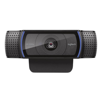 Logitech C920 HD Pro Webcam, Videochiamata Full HD 1080p/30fps, Audio Stereo Chiaro, Correzione Luce HD, Funziona con Skype, Zoom, FaceTime, Hangouts, PC/Mac/Laptop/Tablet/Chromebook - Nero [960-001055]
