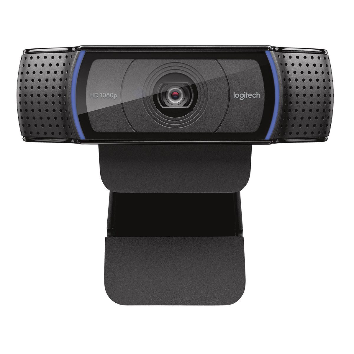 Logitech C920 HD Pro Webcam, Videochiamata Full HD 1080p/30fps, Audio Stereo Chiaro, Correzione Luce HD, Funziona con Skype, Zoom, FaceTime, Hangouts, PC/Mac/Laptop/Tablet/Chromebook - Nero [960-001055]